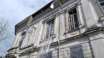  تصاویری از آثار حملات هوایی به کاخ بندرانزلی