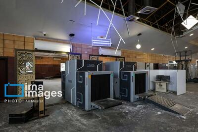  تصاویر حمله هوایی به پایانه مرزی شلمچه