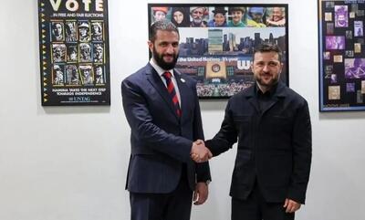  زلنسکی در دمشق با جولانی دیدار کرد