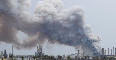  حمله پهپادی به تأسیسات نفتی بحرین/ آتش‌سوزی در مخزن باپکو