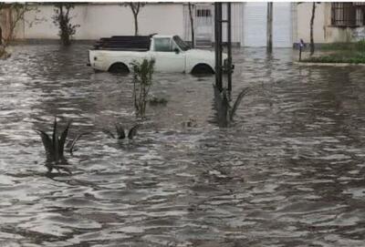  بارش شدید باران در مینودشت و آبگرفتگی معابر گلستان+ عکس