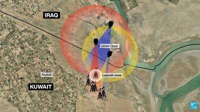  فرانس ۲۴ شلیک موشک از کویت به ایران را تایید کرد/ از شلیک ۱۳ موشک از شمال کویت فیلمبرداری شده‌