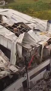  آسیب شدید کارخانه پهپادساز اسرائیل در حمله موشکی ایران+ فیلم