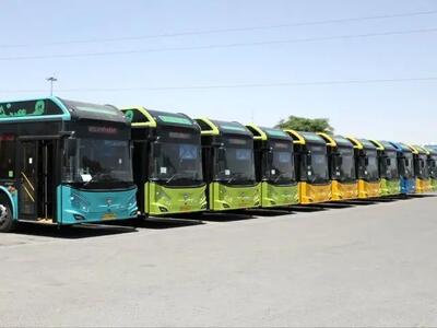  توزیع اتوبوس‌های وارداتی جدید در خطوط اتوبوسرانی