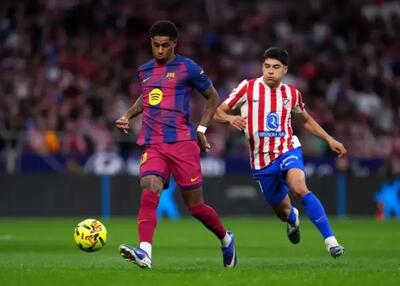  خلاصه بازی بارسلونا ۲ _ ۱ اتلتیکو مادرید / تثبیت صدرنشینی آبی اناری‌ها در شب شکست رئال مادرید