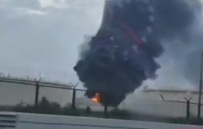  تصاویری دیگر از آتش‌سوزی گسترده در پالایشگاه نفت باپکو در بحرین