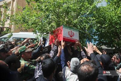  پیکر سردار شهید فتحعلی‌زاده، فرمانده یگان ویژه فاتحین به خاک سپرده شد + فیلم