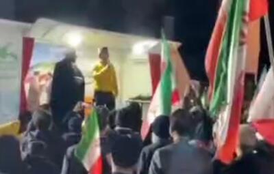  صحبت‌های شنیدنی جواد قارایی در اجتماع شنبه‌شب مردم تهران در میدان منیریه