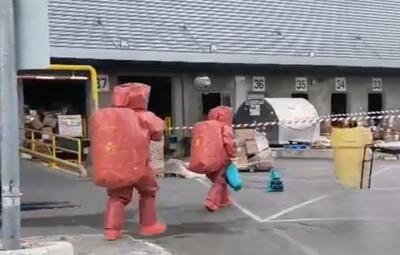  وضعیت فرودگاه بن‌گوریون بعد از آتش گرفتن یک بسته مشکوک