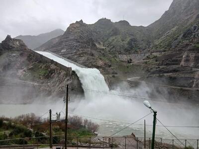  سرریز شدن ۴ سد استان کرمانشاه بعد از بارش‌های اخیر