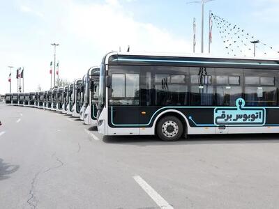  رونمایی از ۵۰ اتوبوس برقی جدید در پایتخت