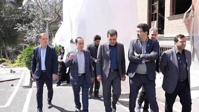  معاون علمی رییس‌جمهور از ساختمان آسیب‌دیده انستیتو پاستور بازدید کرد