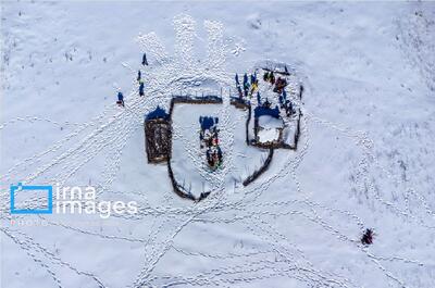  گلستان زیر برف بهاری؛ جاده گرگان-شاهرود مسدود شد