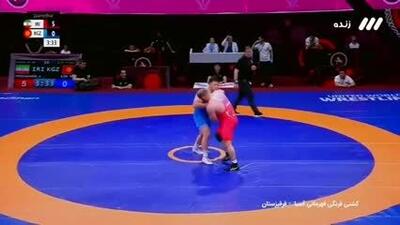  ببینید| کشتی میرزازاده مقابل حریف قزاقستانی