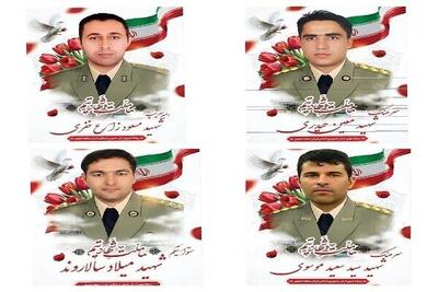 چهار افسر نیروی زمینی در مقابله با هواگردهای متجاوز به شهادت رسیدند
