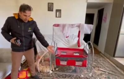  روایتی از نجات معجزه آسای نوزاد از حمله دشمن صهیونی_آمریکایی به نظر آباد