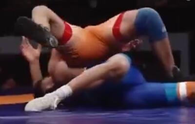  ۳۵ ثانیه‌ای که فرخی را فینالیست کشتی آسیا کرد