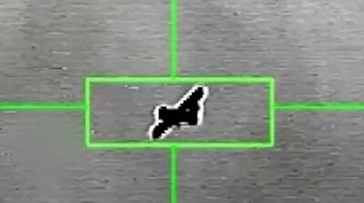  لحظه انهدام پهپاد هرمس 450 توسط حزب الله