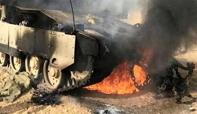  انهدام تانک و نفربر ارتش اشغالگر در جنوب لبنان توسط حزب الله