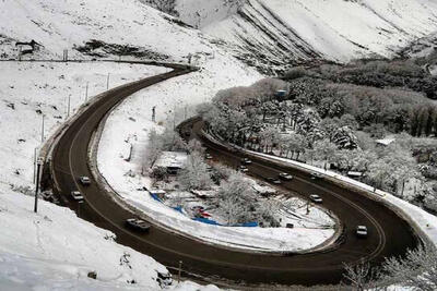  وضعیت راه‌های کشور؛ برف و باران در جاده های 4 استان