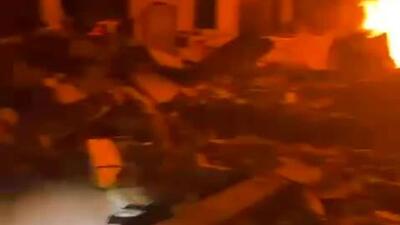  حملات هوایی اسرائیل به محله معرق در حومه سوره لبنان