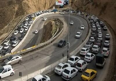  ترافیک سنگین در محورهای منتهی به تهران