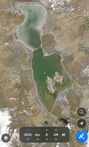  دریاچه ارومیه در بهترین وضعیت چهار سال گذشته