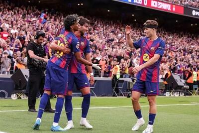  خلاصه بازی بارسلونا ۴ - اسپانیول ۱