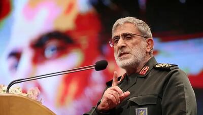  سردار قاآنی خطاب به آمریکا و اسرائیل: همانطور که یمن از دریای سرخ فراریتان داد، جبهه مقاومت شما را از منطقه اخراج می‌کند