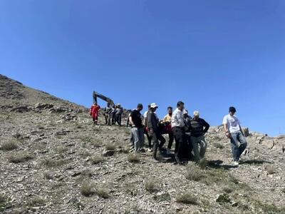  سقوط ناگهانی کارگر معدن شن و ماسه در چاه ۴ متری
