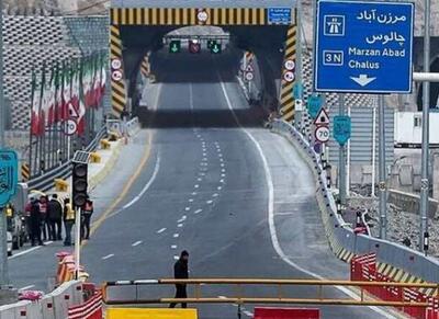  اعمال محدودیت‌های ترافیکی در جاده چالوس