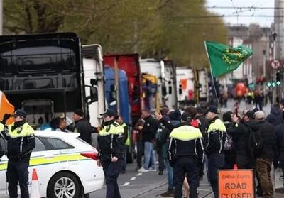  اعتراضات ایرلندی ها به گرانی سوخت