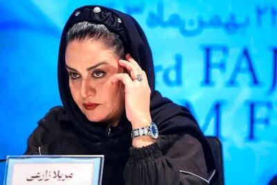  مریلا زارعی با این ظاهر در تجمعات شب گذشته دیده شد