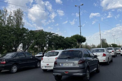  ترافیک نیمه‌سنگین در ورودی‌های تهران همزمان با بارش‌ها