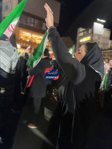  حضور مریلا زارعی در تجمع دیشب در میدان تجریش