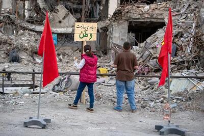  تصاویر تازه از نقطه مورد اصابت در محدوده رسالت