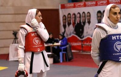  ناهید کیانی و مبینا نعمت زاده در ترکیب تکواندوی زنان ایران در قهرمانی آسیا