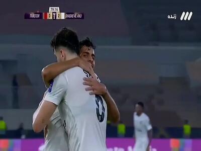  ویدیو: گل دوم شباب الاهلی به تراکتور توسط سعید عزت اللهی