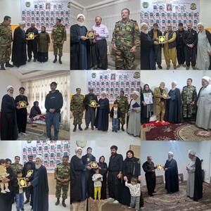  رئیس سازمان عقیدتی سیاسی ارتش با خانواده شهدای ارتش در استان کردستان دیدار کرد