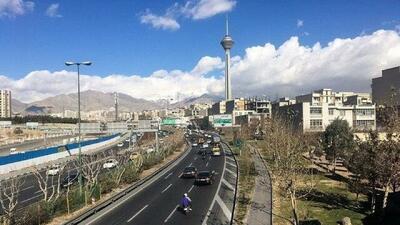 آسمان صاف تا قسمتی ابری تهران طی ۵ روز آینده