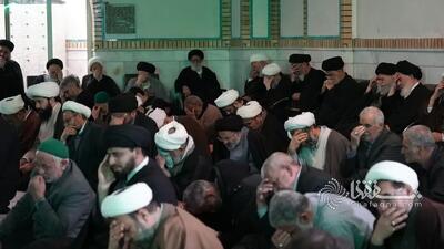  تصاویری از بزرگداشت چهلمین روز شهادت رهبر انقلاب اسلامی در بیت آیت الله مرتضوی