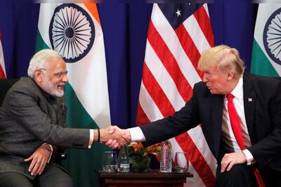  مودی با ترامپ درباره مسائل خاورمیانه گفت‌وگو کرد