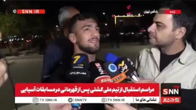  خلیلی: می‌خواهیم ما نیز روی تشک کشتی برای وطن افتخار بیافرینیم و با تمام وجود بجنگیم + فیلم