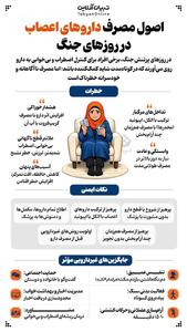  اصول مصرف داروهای اعصاب در روزهای جنگ