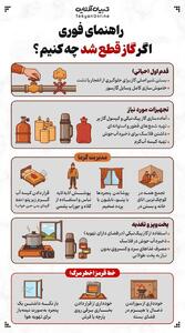  راهنمای فوری؛ اگر گاز قطع شد چه کنیم؟