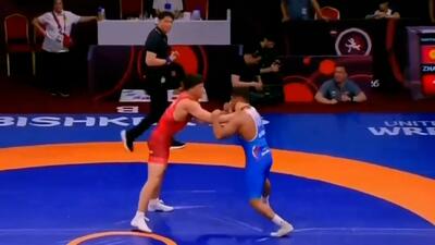  شکست سنگین فرخی در فینال 87 KG