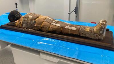  راز یک شی ناشناخته در مومیایی کودک 2000 ساله مصری