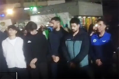  تصاویری از تیم ملی تکواندو در تجمعات شبانه مردمی