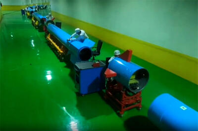  تصاویری از یک کارخانه‌ زیرزمینی تولید موشک