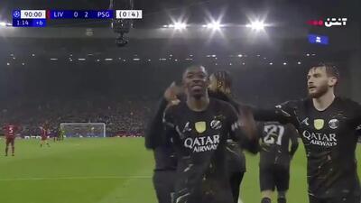  ویدیو: گل دوم پاری سن ژرمن به لیورپول توسط دمبله